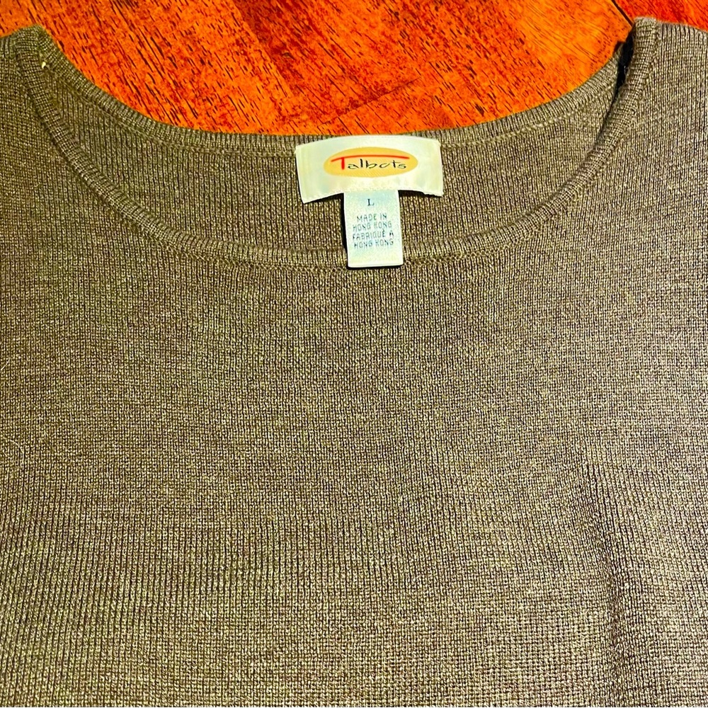 Talbots beautiful brown heavy knit maxi dress.